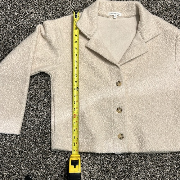 Mododoc Long Sleeve 3 Button Boucle Cardigan Jacket Women’s Size Small - Picture 7 of 7